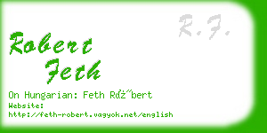 robert feth business card